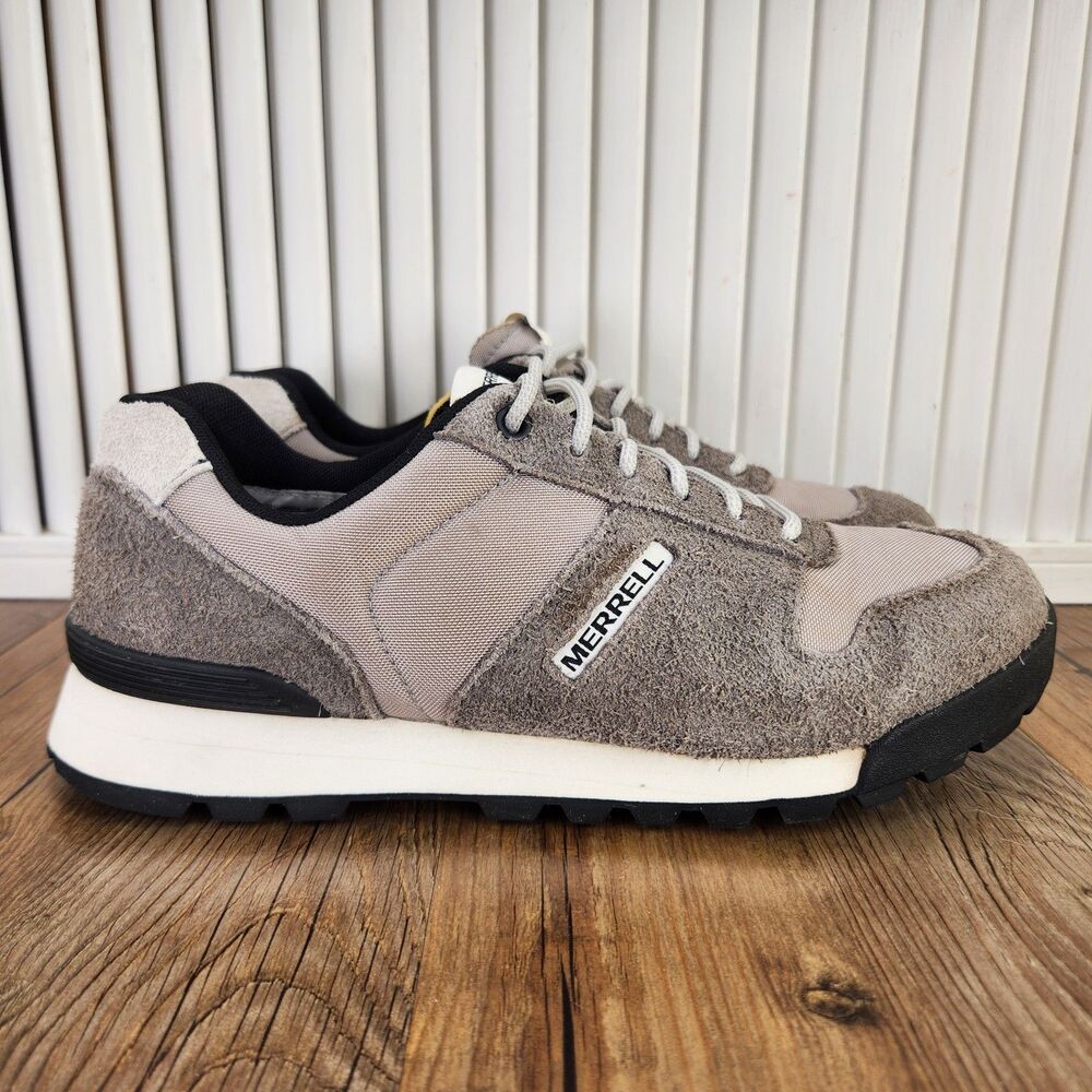 Merrell Solo Luxe 2 Sneakers Men's 8.5 Gray Rough-Out Suede Hiking Shoes J004239